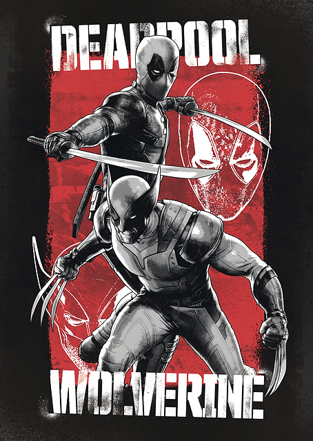 D & W Black White Red / platina