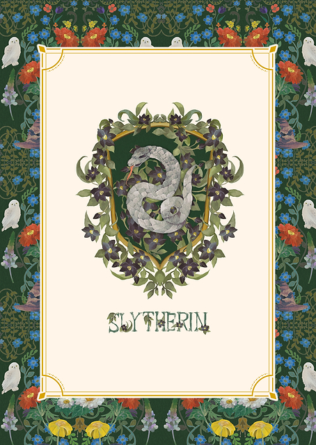 Slytherin Floral / PLATINA