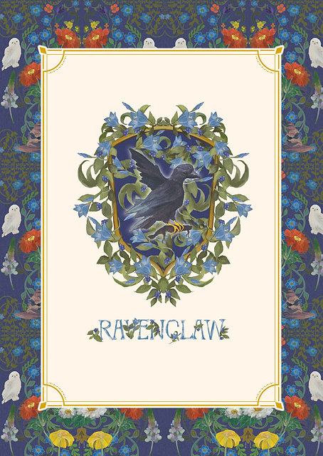 Ravenclaw Floral / PLATINA