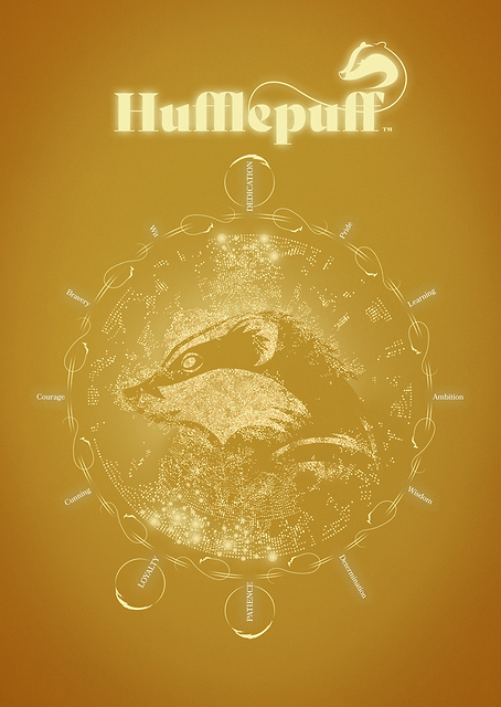 Hufflepuff Emblem / PLATINA