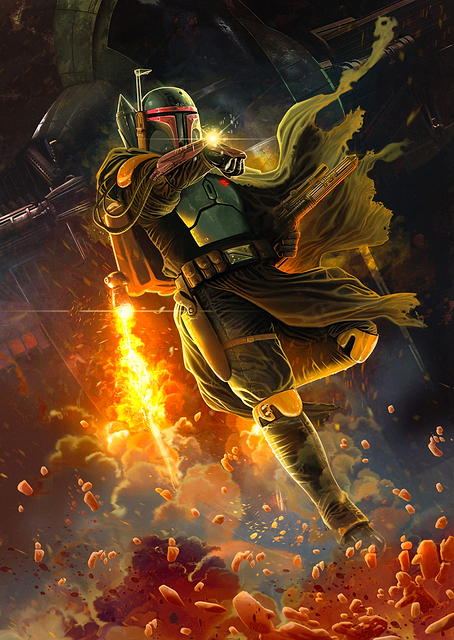 Boba Fett Poster / PLATINA