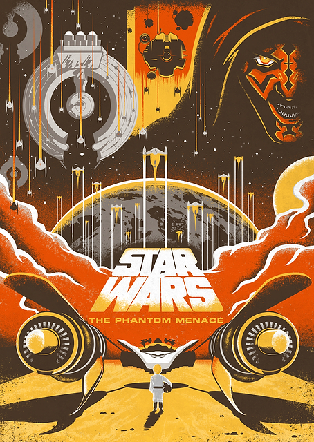 Phantom Menace Poster / PLATINA