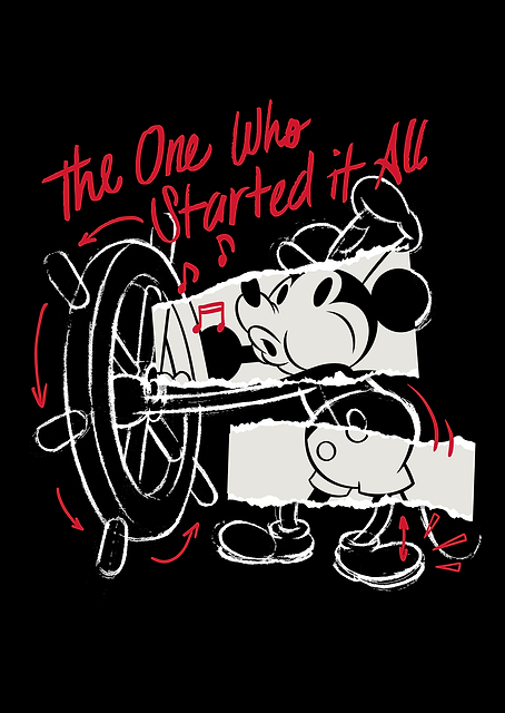 Steamboat Willie Outlines / PLATINA