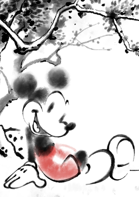 Sitting Tree Mickey / PLATINA