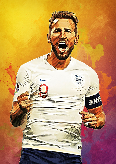 Harry Kane Abstract / PLATINA