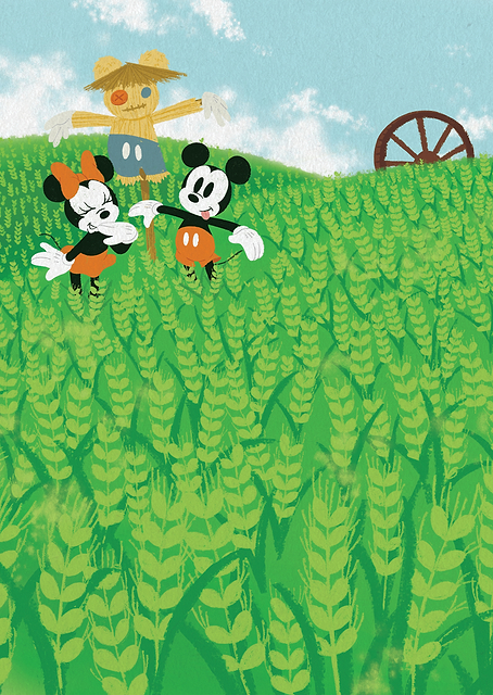 Mickey Minnie Scarecrow / PLATINA