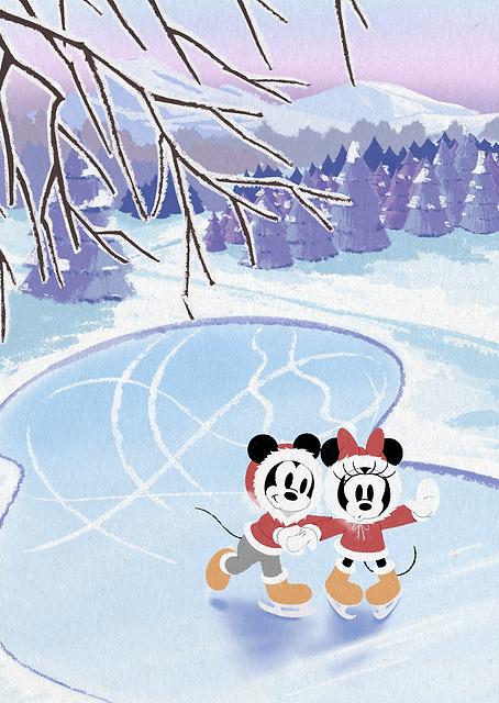 Mickey Minnie Skate / PLATINA
