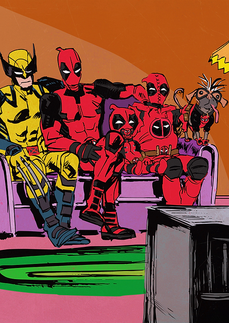 Deadpool Simpsons Couch / PLATINA