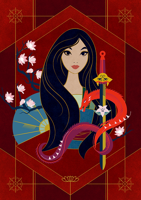 Mulan Deco Motif / PLATINA