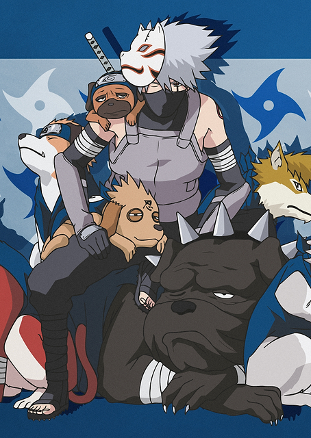 Kakashi & his dogs / PLATINA