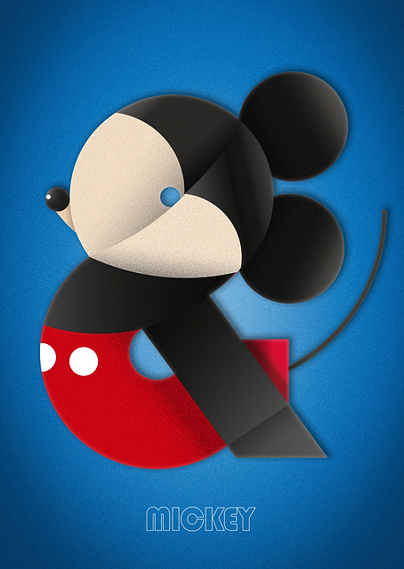 Abstract Mickey Ampersand / PLATINA