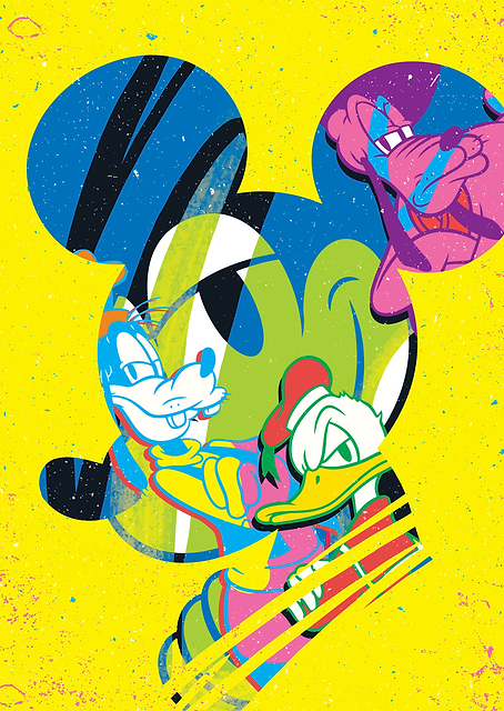 Mickey Donald Goofy / PLATINA