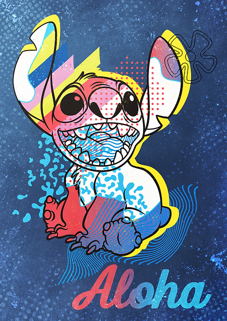 Stitch Pattern Aloha / PLATINA