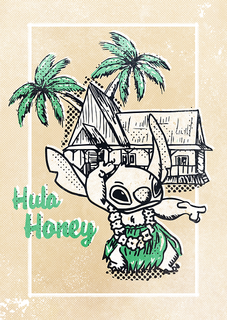 Stitch Hula Honey / PLATINA