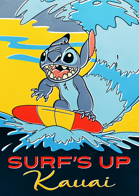 Stitch Surfs Up / PLATINA