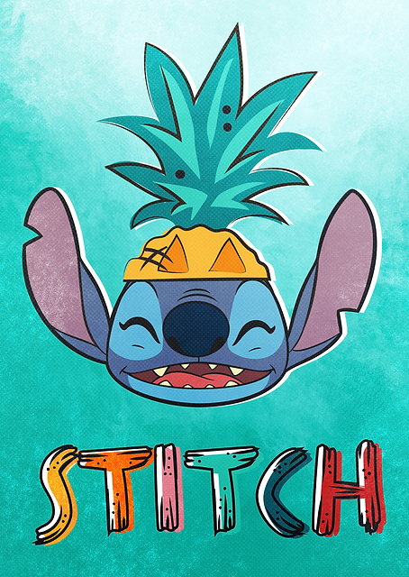 Stitch Pineapple Hat / PLATINA