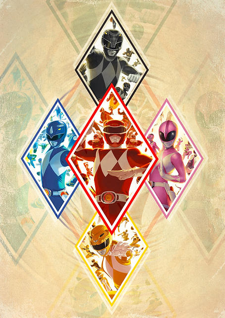 Five Power Rangers / PLATINA