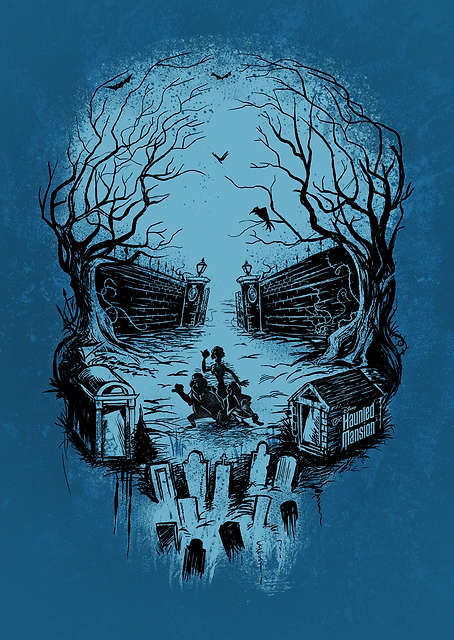 Haunted Mansion Skull / PLATINA