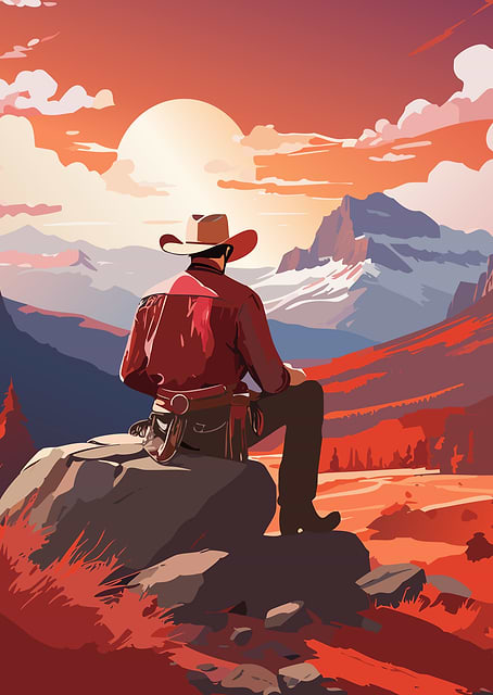 Cowboy Sunset / platina
