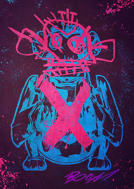 Monkey Graffiti / platina