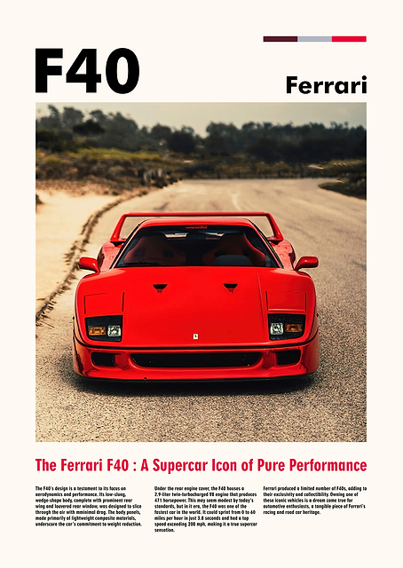 Ferrari F40 Supercar / PLATINA