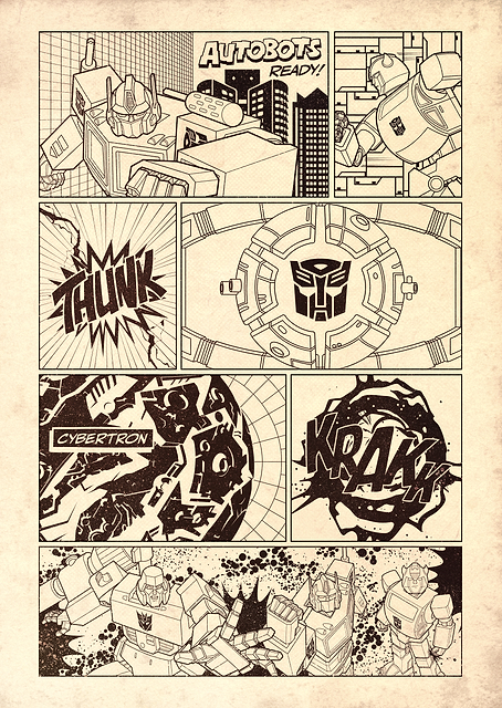 Transformers Comic Strip / PLATINA