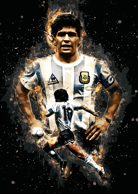 Diego Maradona Argentina Soccer / PLATINA