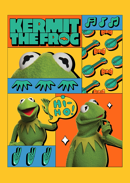Many Kermits Collage / PLATINA