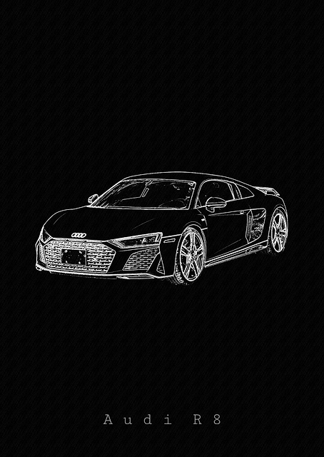 Audi R8 Sketch / PLATINA