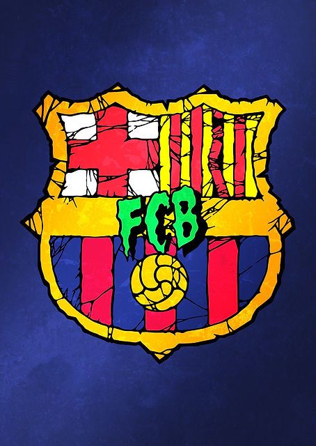 Spooky Barca crest / PLATINA