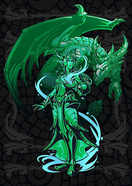 Green Dragonflight / platina