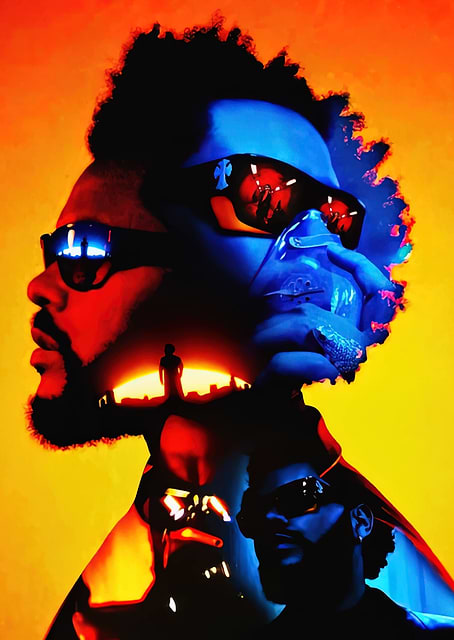 The Weeknd Album Cover / platina