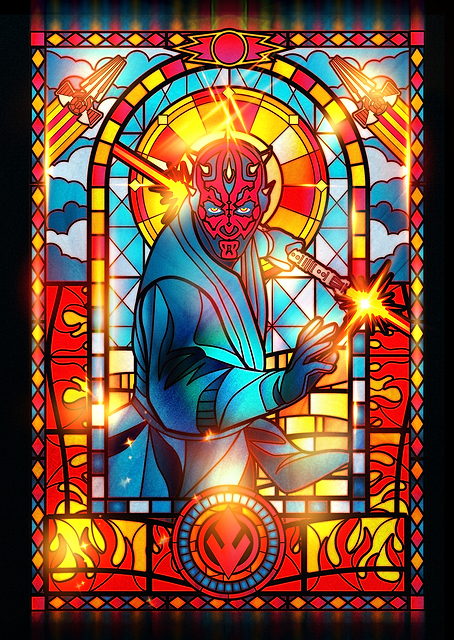 Darth Maul Stained Glass / PLATINA