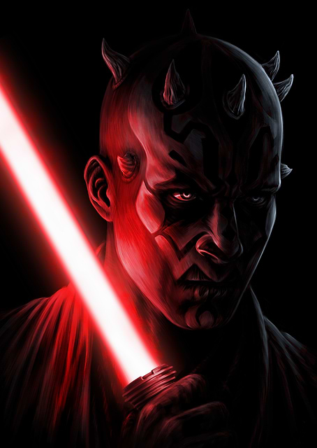 Lightsaber Darth Maul / platina