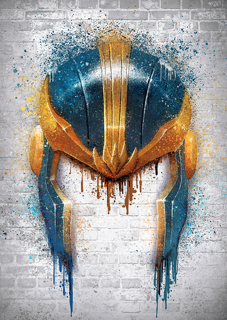 Thanos Graffiti Helmet / PLATINA