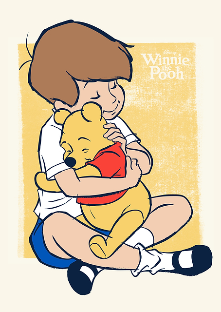 Christopher Hugs Pooh / PLATINA