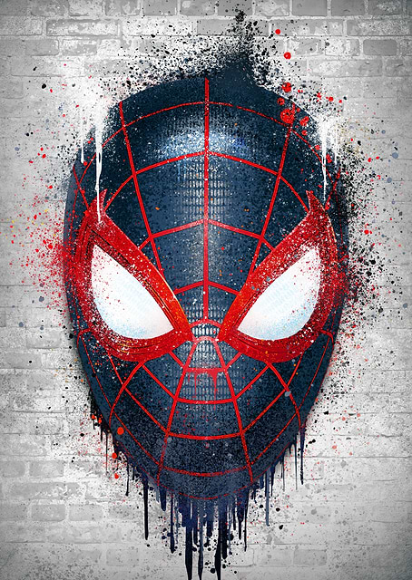 Miles Morales Mask / platina