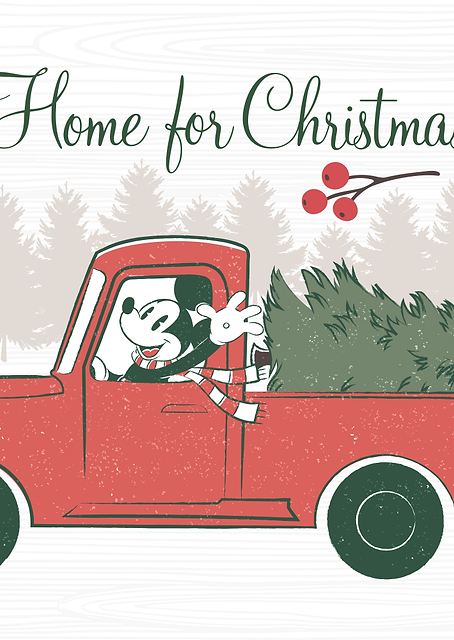 Home Christmas Mickey / PLATINA