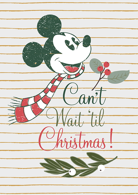Mickey Christmas Note / PLATINA