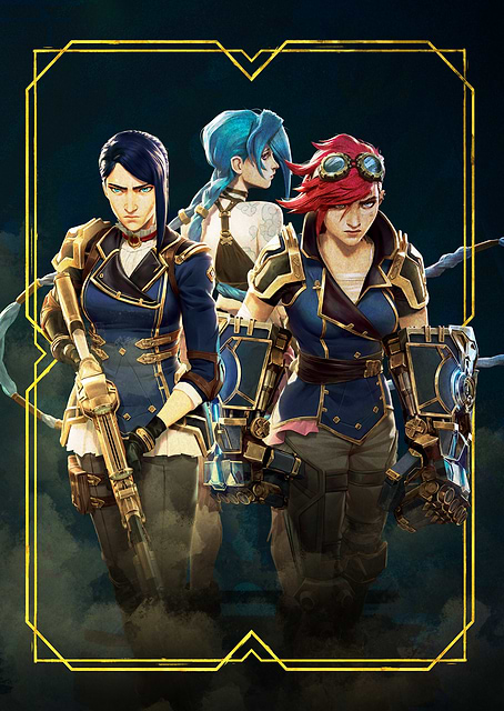 Caitlyn, Vi and Jinx / platina