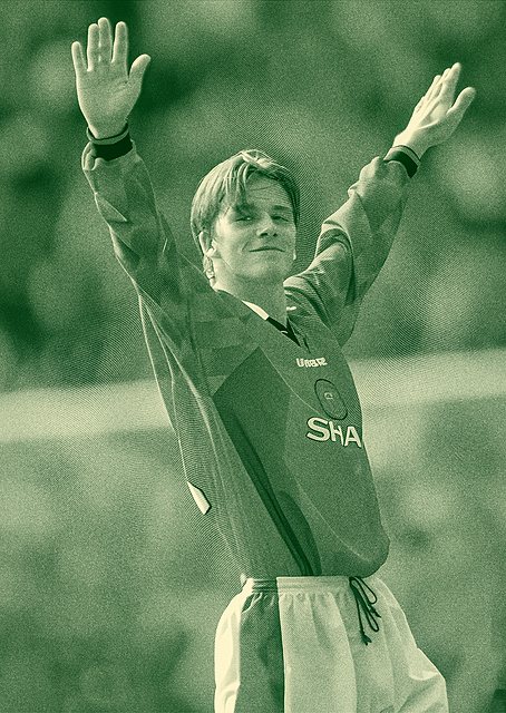 David Beckham Soccer Celebration / PLATINA