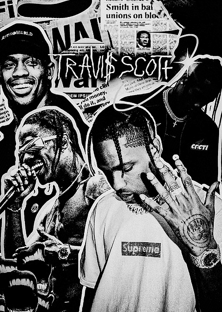 Travis Scott Collage / platina
