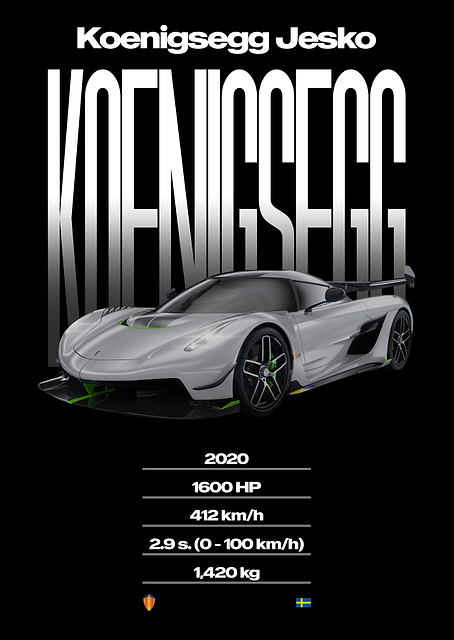 Koenigsegg Jesko Supercar / PLATINA