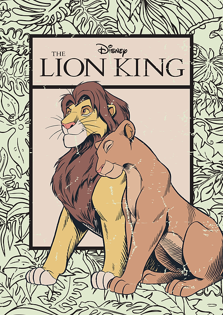 Simba Nala Illustrated / PLATINA