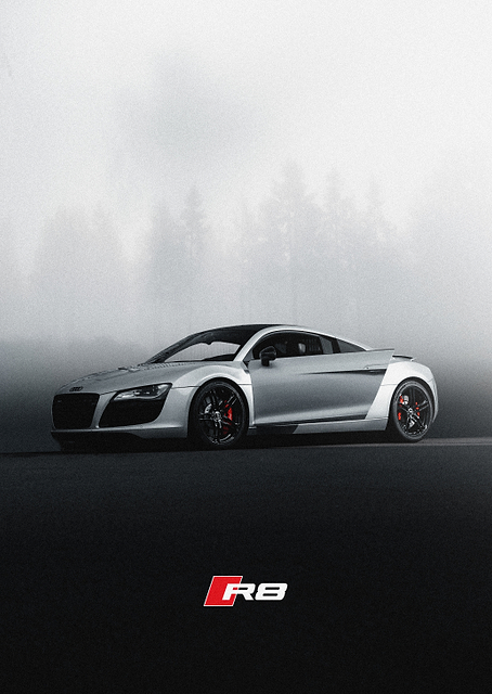 Audi R8 in Fog / PLATINA