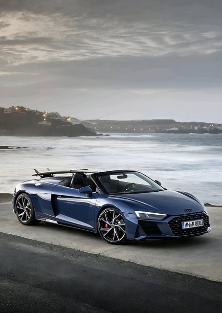 Audi R8 Spyder by the Sea / PLATINA