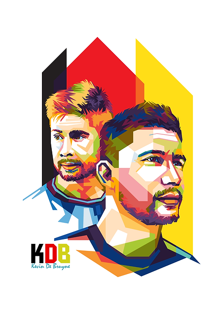 Kevin De Bruyne Pop Art / PLATINA