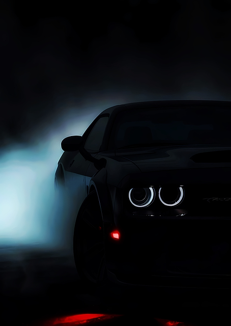 Black Dodge Challenger / PLATINA
