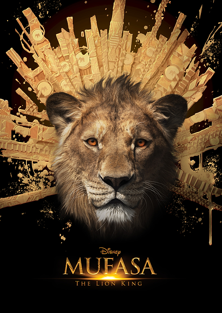 Mufasa Gold Poster / PLATINA