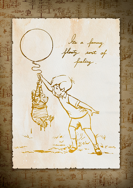 Pooh Christopher Balloon / PLATINA